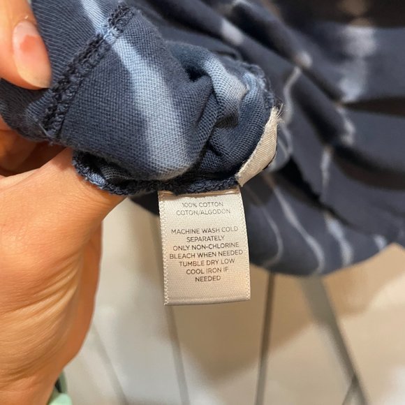 Lou & Grey blue bleached cropped tee shirt xs - Picture 3 of 6